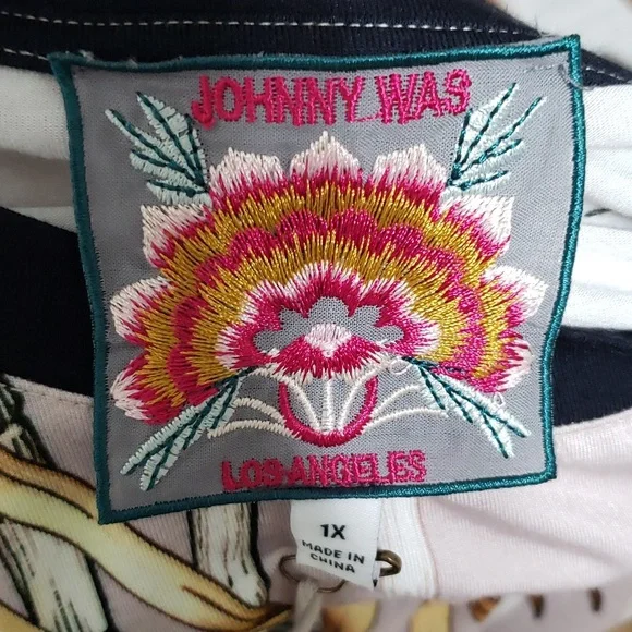 Johnny Was Multicolor Tunic with Zebra Print - Picture 6 of 8